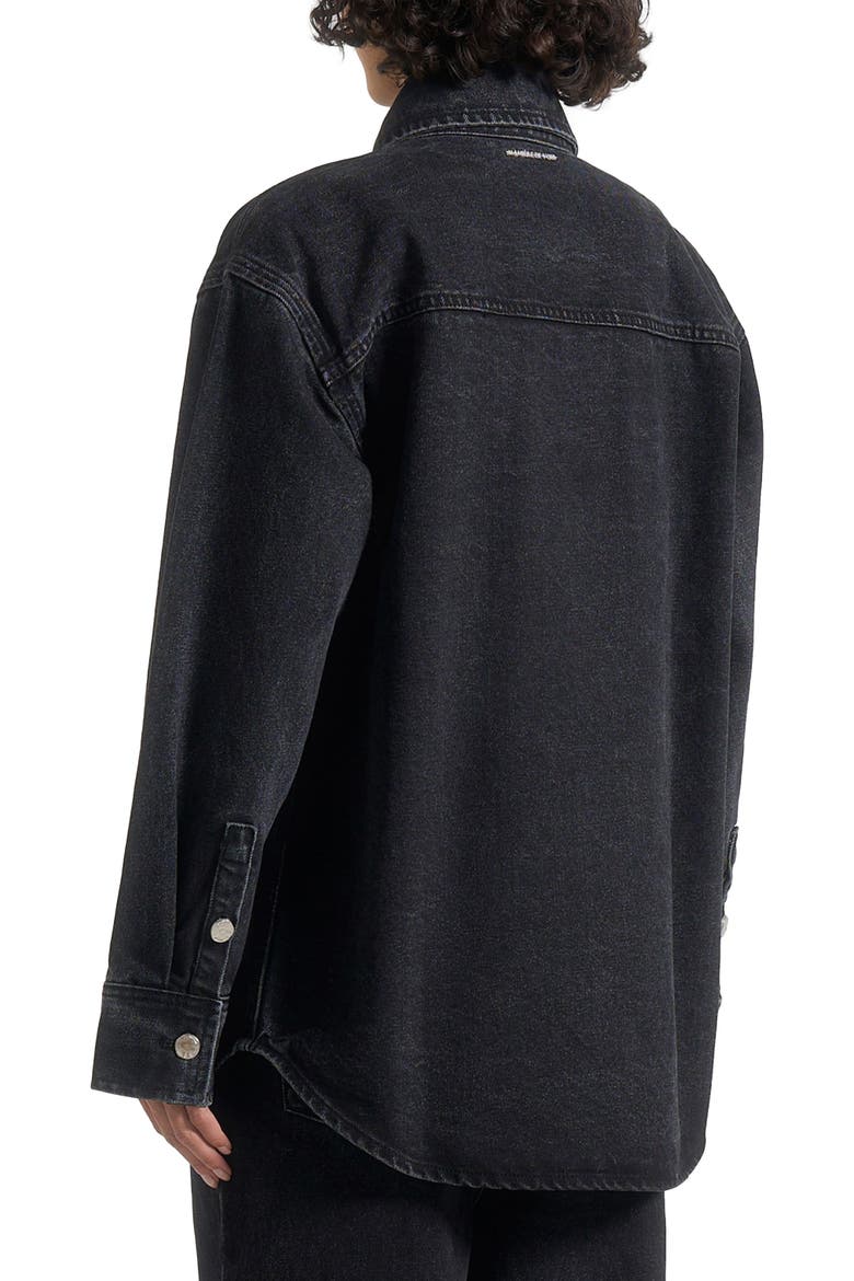 Joy Denim Oversized Shirt, Alternate, color, Washed Black