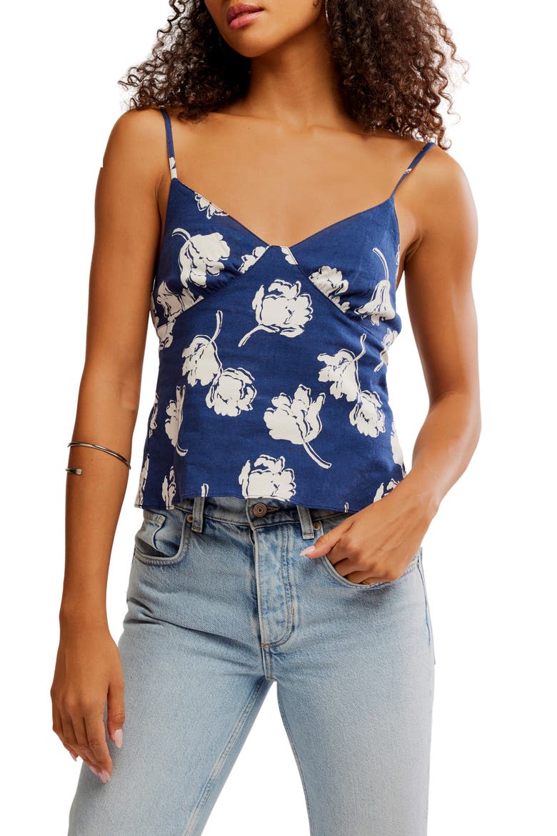 Susie Floral Camisole, Main, color, NAVY COMBO
