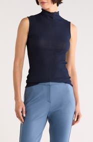 Theory Funnel Neck Texture Tank