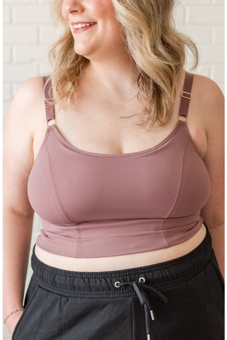 Busty Size Amelia Pumping and Nursing Crop Cami, Main, color, Mauve
