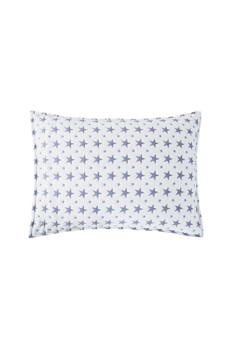 Chambray Star Bedding Quilt Collection Sets, Alternate, color, Blue