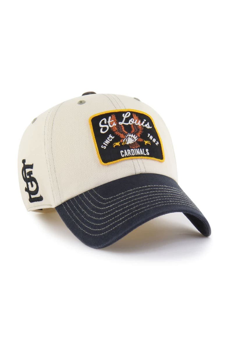 Men's '47  Natural/Black St. Louis Cardinals Keepsake Collection Clean Up Adjustable Hat, Main, color, Natural