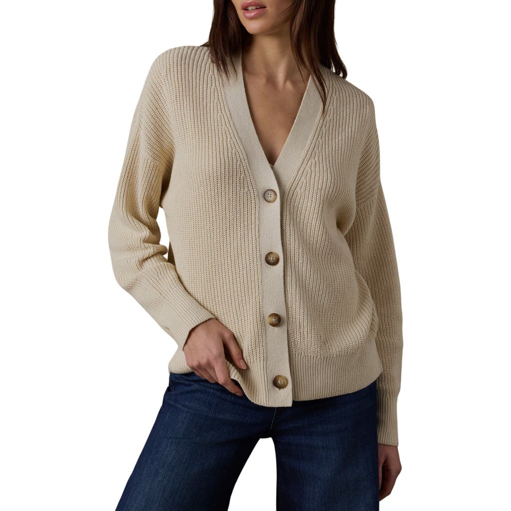Faherty Miramar Linen & Organic Cotton Cardigan In Neutral