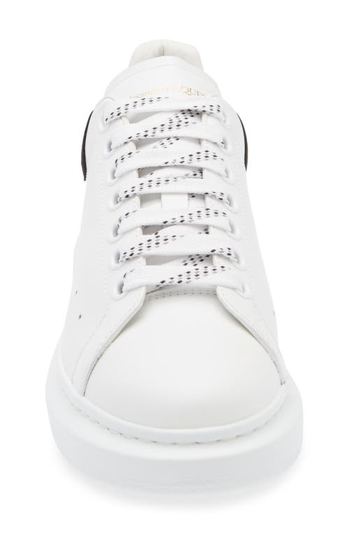 Shop Alexander Mcqueen Mcqueen Oversized Sneaker In White/black