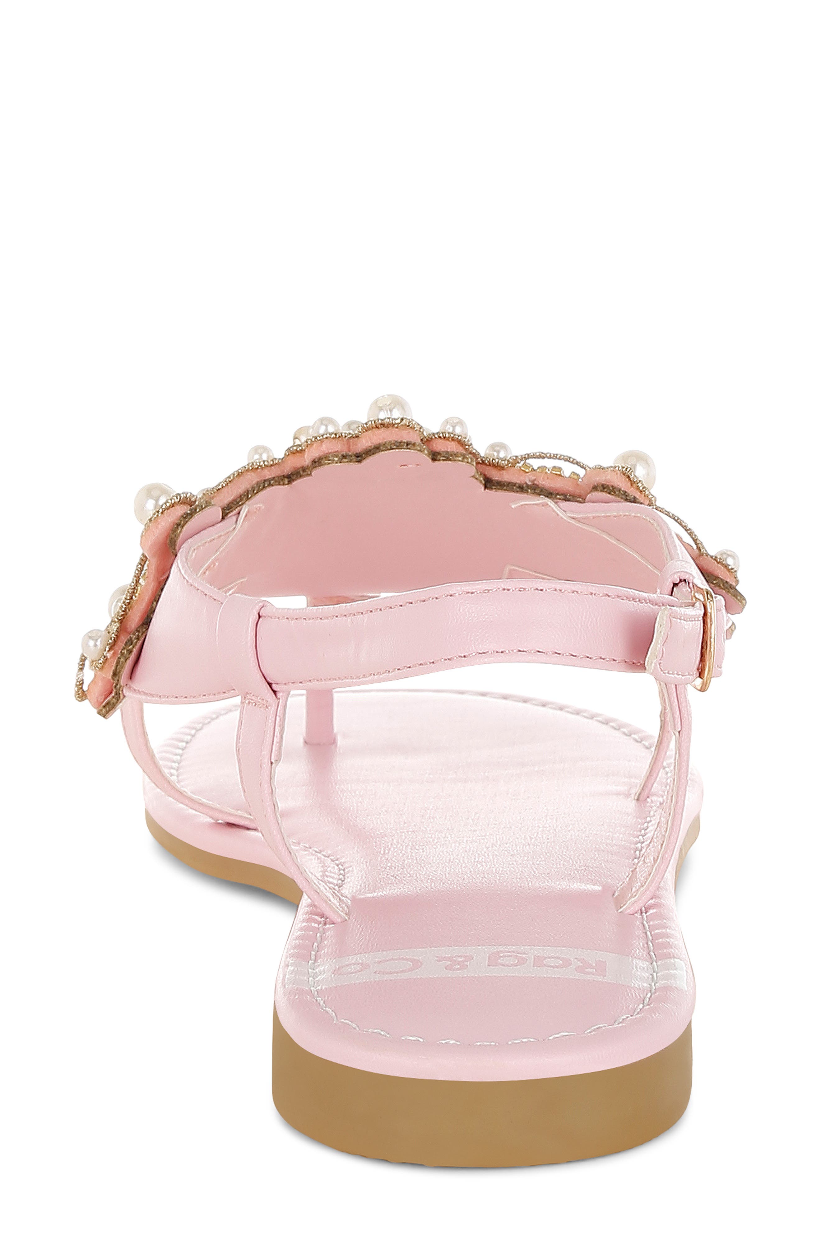 Nayasa Faux Pearl Sandal, Alternate, color, PINK