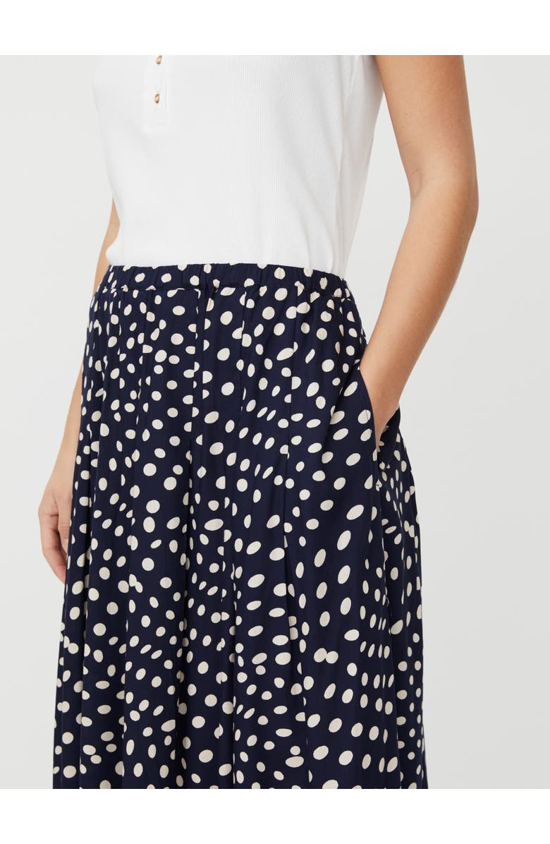 Masai Copenhagen MaSiffan Polka Dot Skirt, Alternate, color, Navy Blazer