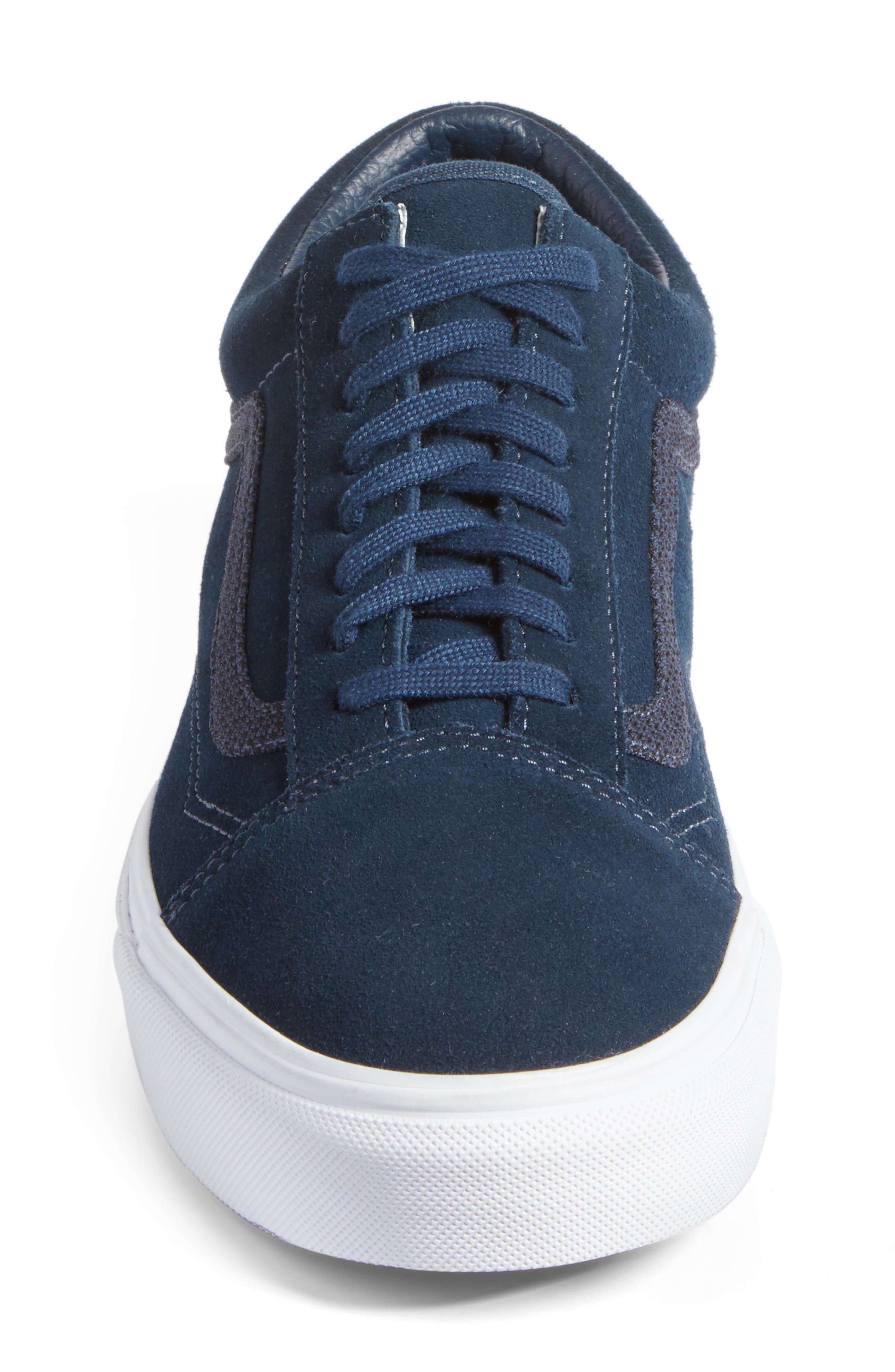 Old Skool Sneaker, Alternate, color, BLUE REFLECTOR SUEDE