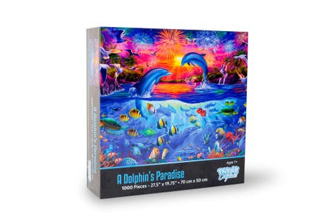 A Dolphin's Paradise Ocean Puzzle For Adults And Kids | 1000 Piece Jigsaw Puzzle
