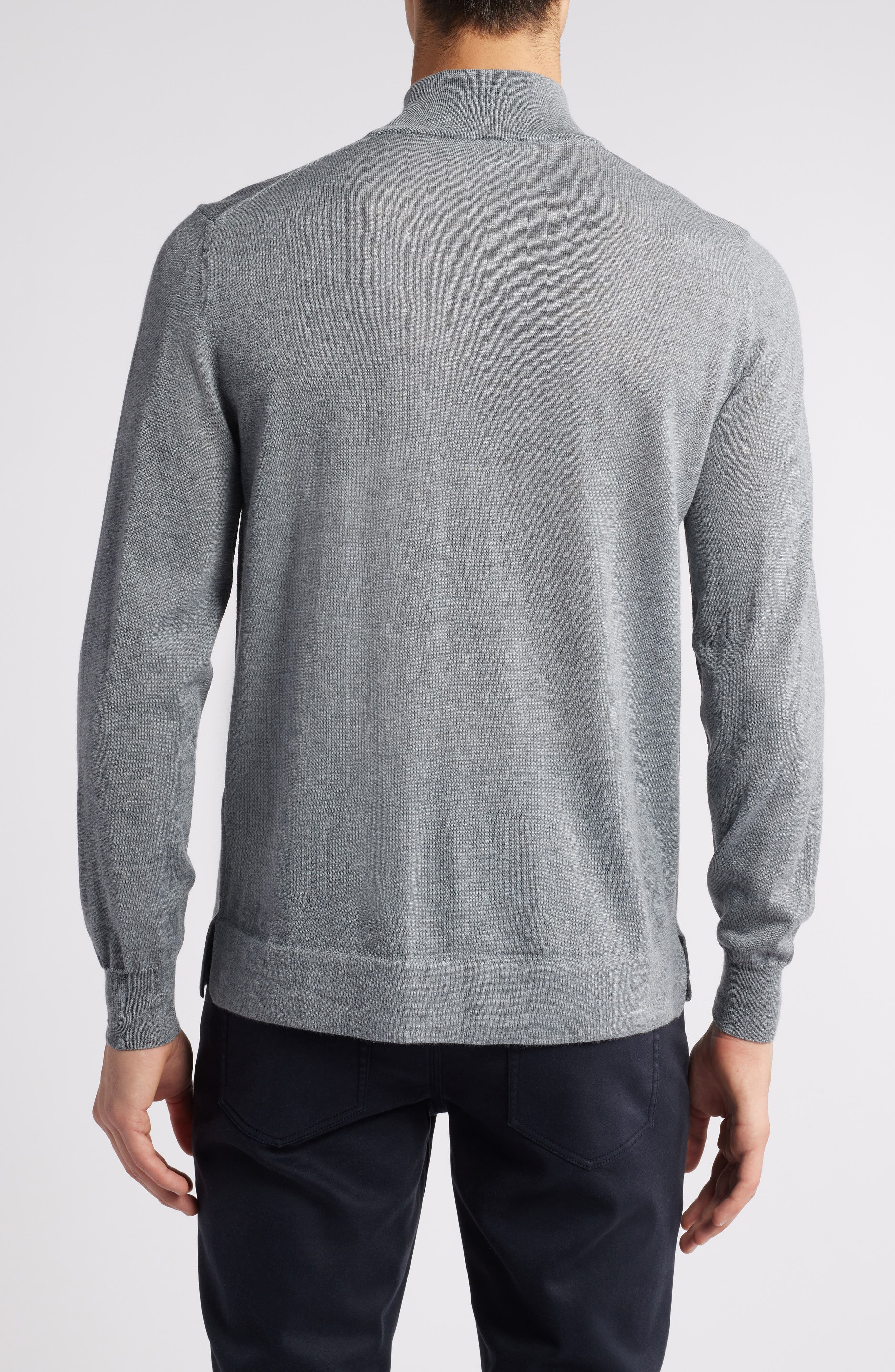 Mock Neck Wool Sweater - image 2