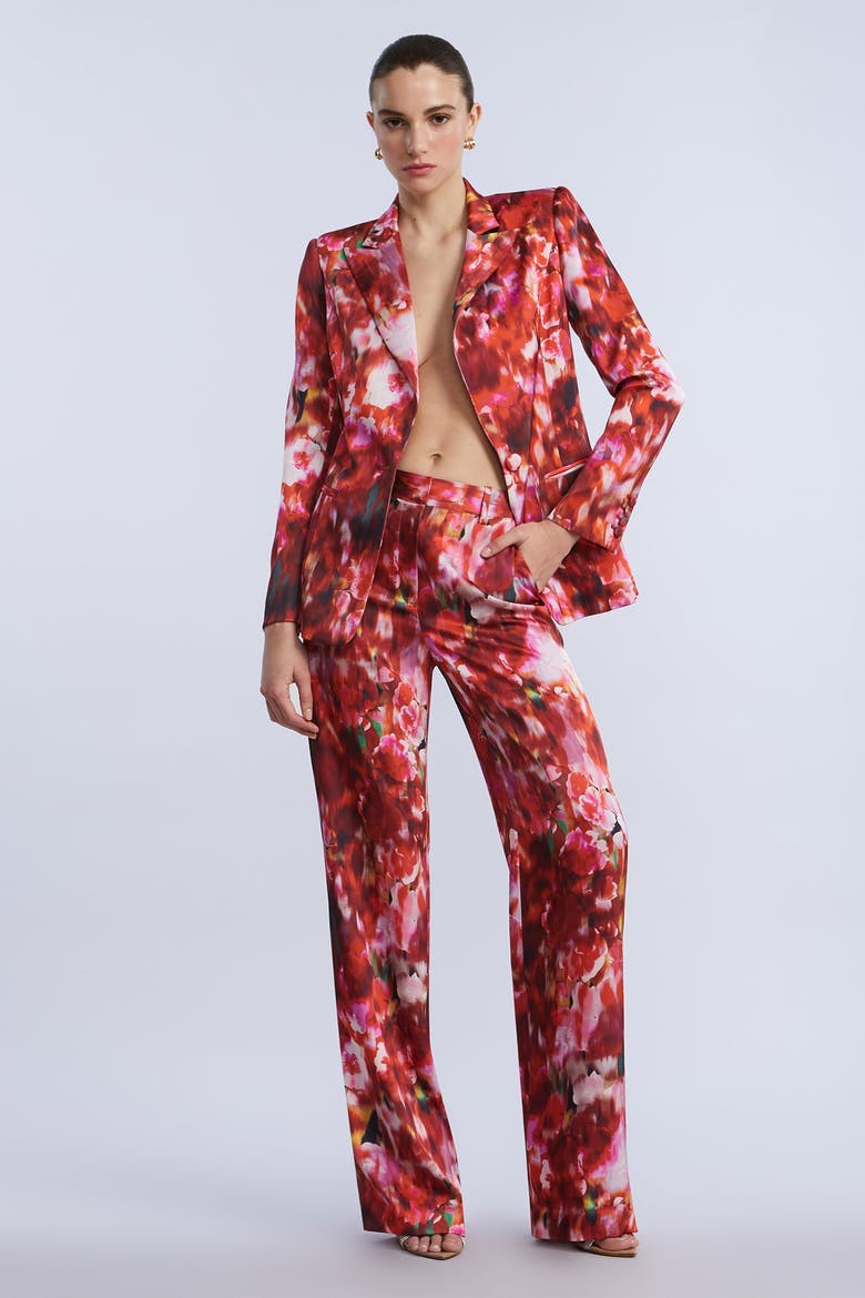Washed Floral Pant, Main, color, Washed Rose Chili Pepper Print