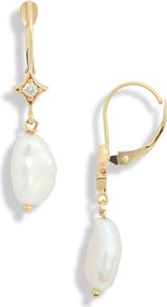Anzie Jac + Jo Aurora Freshwater Pearl Drop Earrings