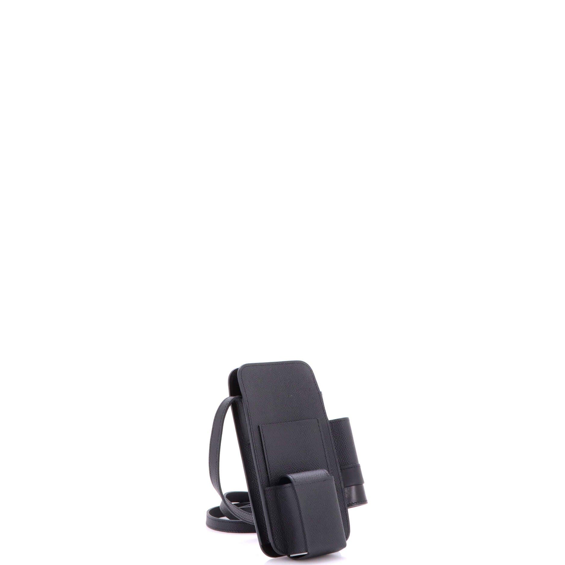 Hermesway Phone Case Crossbody Bag Epsom, Alternate, color, Noir