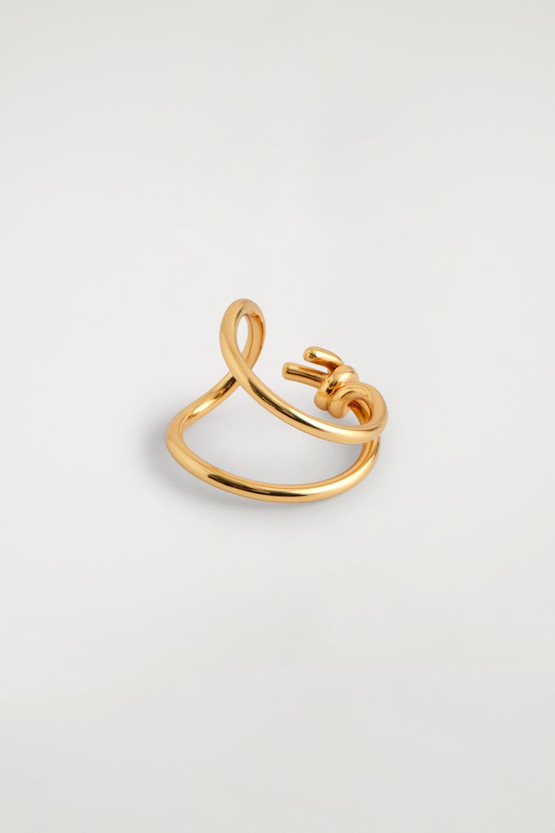 Knotted Ring, Alternate, color, GOLD
