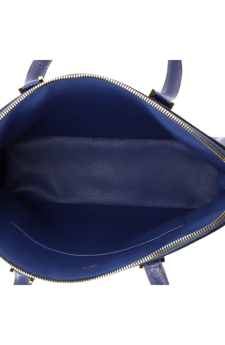 Pre-Owned Hermes Escapade Tote Chevre de Coromandel, Alternate, color, Bleu De Malte