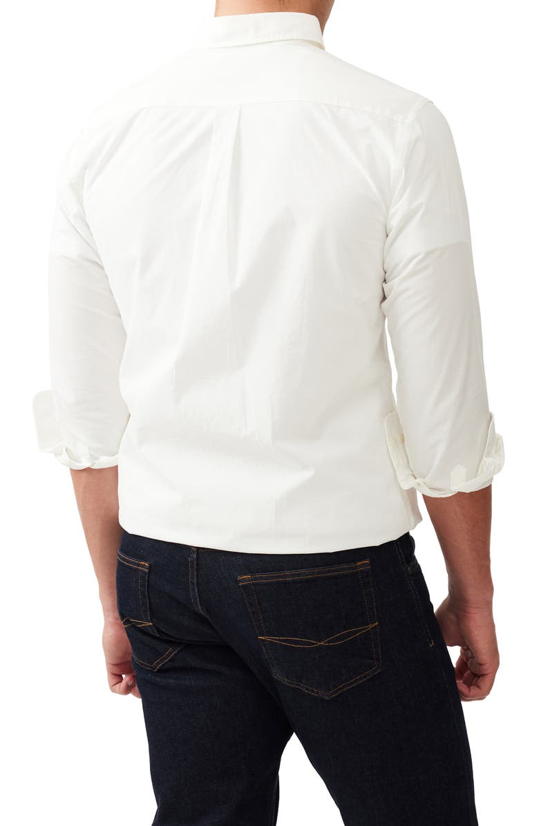 Rodd & Gunn Hendrick Cotton Button-Down Shirt, Alternate, color, Snow