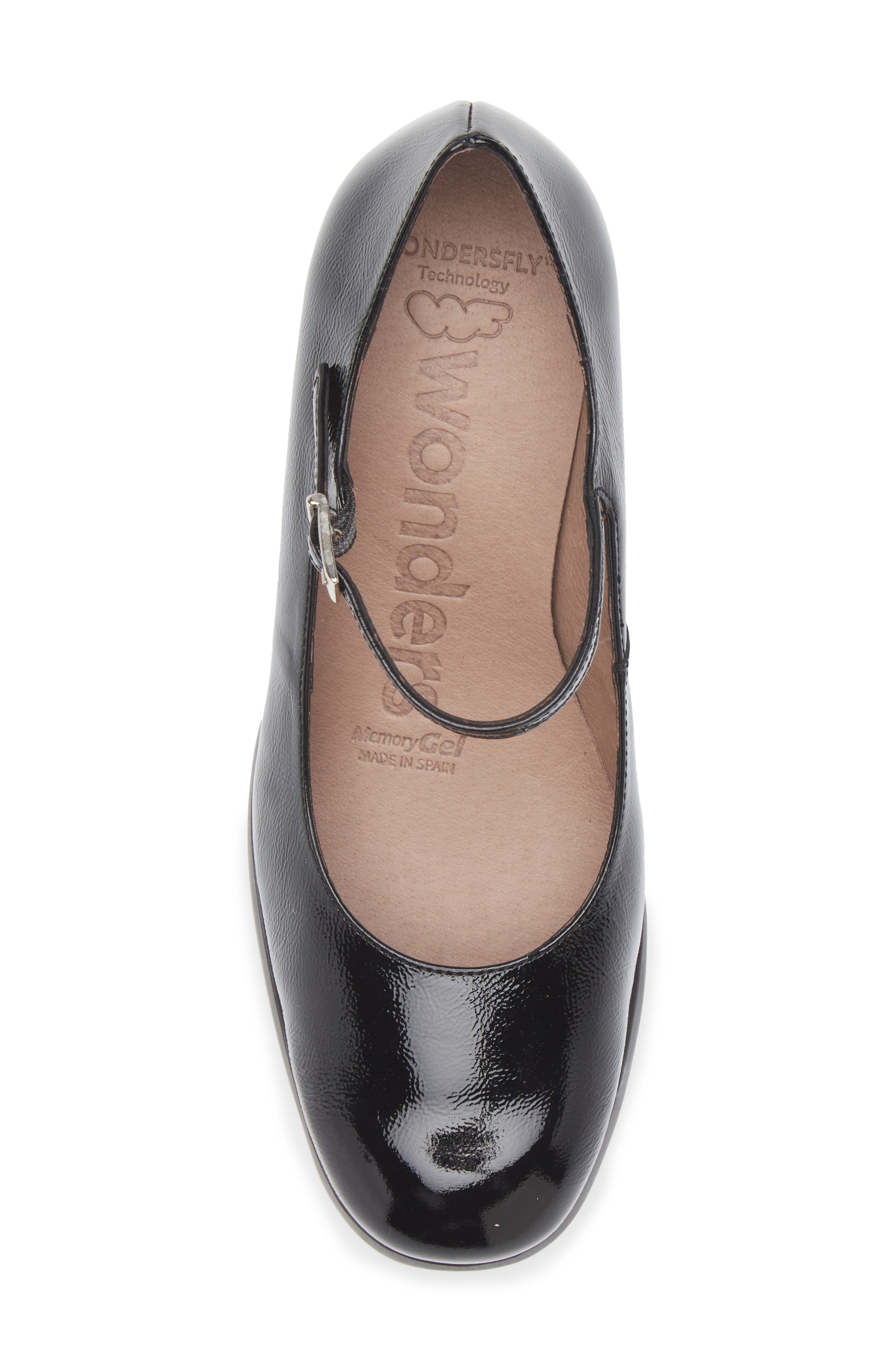 Wonders Mary Jane Platform Pump, Alternate, color, Lack Black