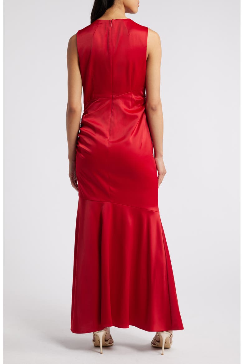 Sleeveless Mermaid Gown, Alternate, color, SAVVY RED