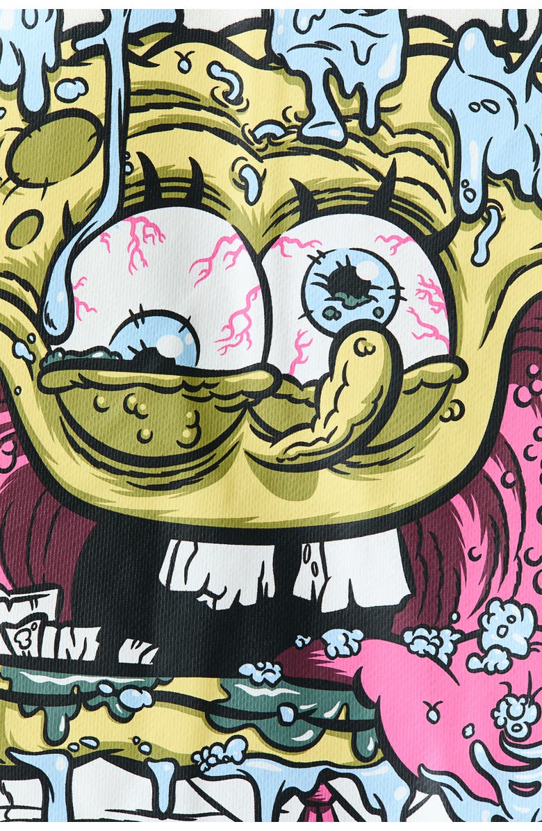 H&M T-shirt with printed motif, Alternate, color, Cream/Spongebob