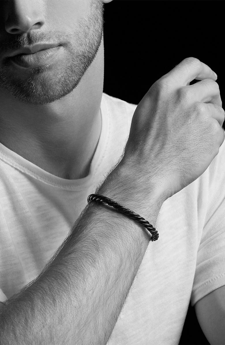 David Yurman Leather Cuff Bracelet, Alternate, color,