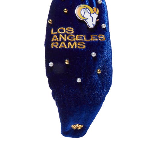 Lele Sadoughi La Rams Embellished Knotted Headband In Blue
