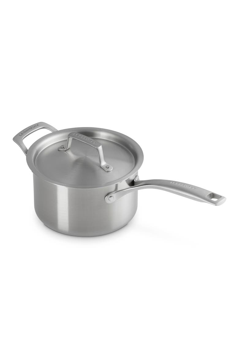 3-Quart Essential Stainless Steel Saucepan, Alternate, color, STAINLESS STEEL