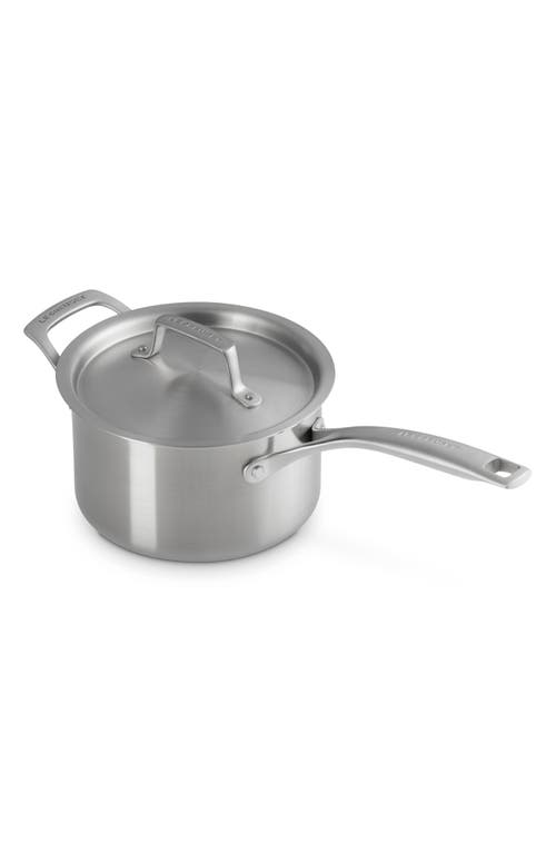 Le Creuset 3-quart Essential Stainless Steel Saucepan In Stainless Steel