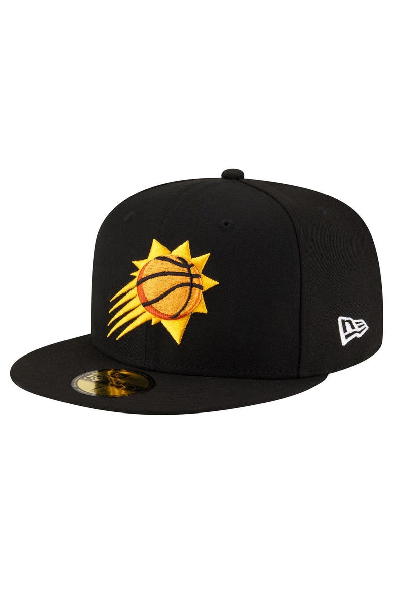 Men's New Era Black Phoenix Suns Team 59FIFTY Fitted Hat, Main, color, Black