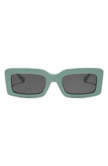 Indy 51mm Polarized Rectangular Sunglasses