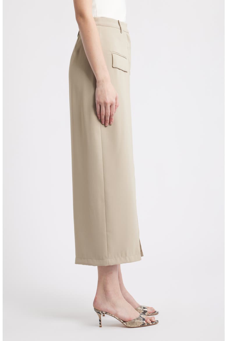 The Ultimate Muse Midi Trouser Skirt, Alternate, color, TAUPE