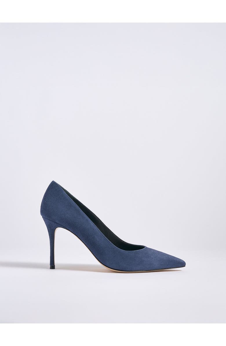 MARION PARKE Classic Pump 85 Suede, Main, color, Navy