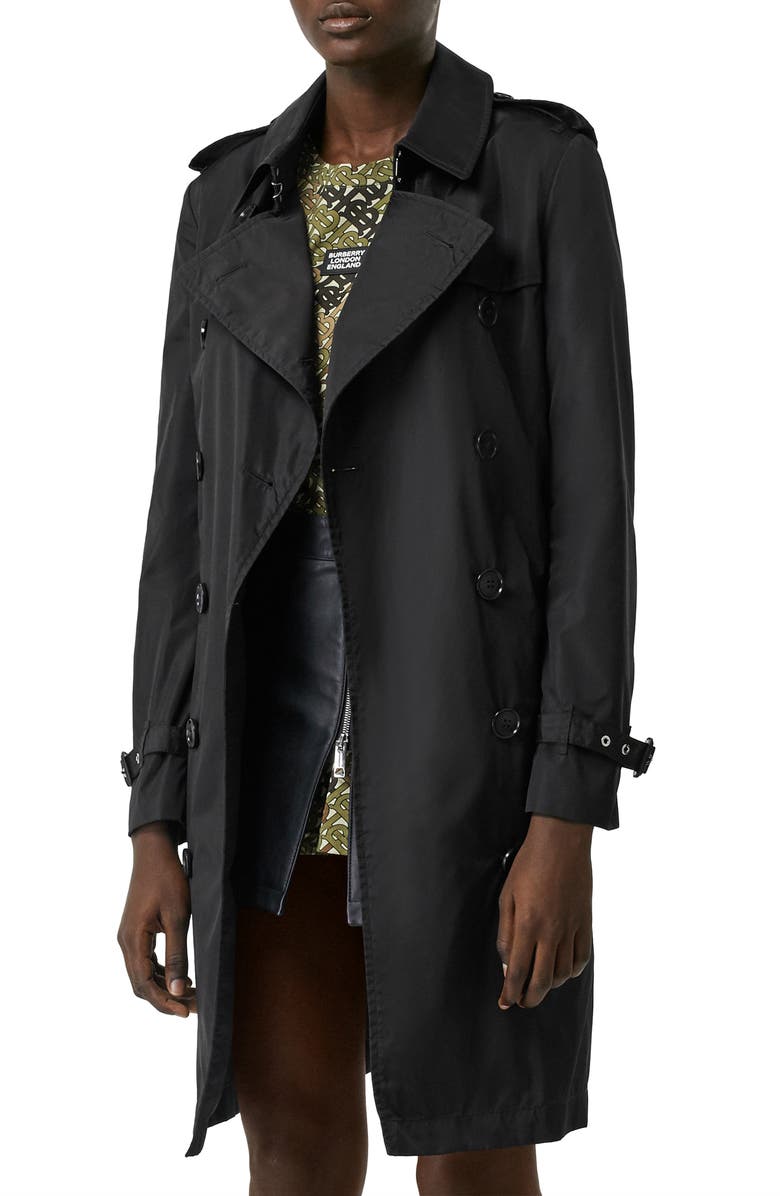 Burberry Kensington Trench Coat with Detachable Hood, Alternate, color,