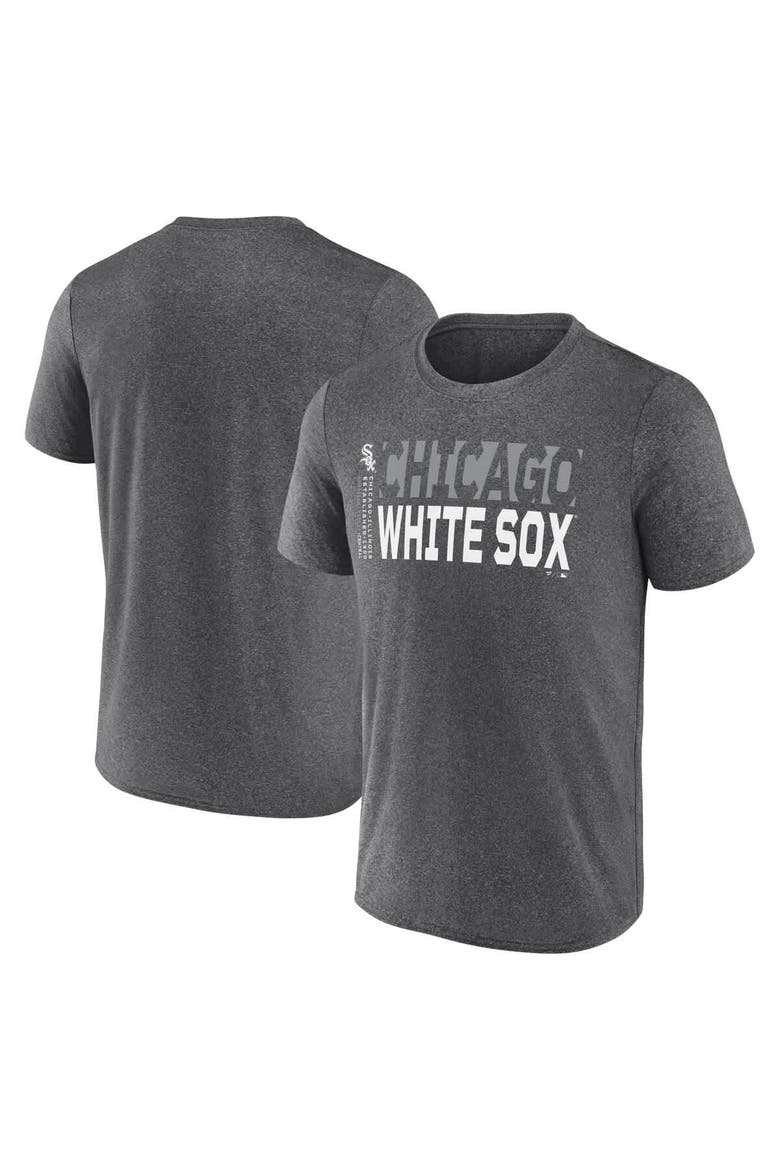 Men's Fanatics  Heather Charcoal Chicago White Sox Fundamentals Shoot For The Sky T-Shirt, Alternate, color, Heather Charcoal