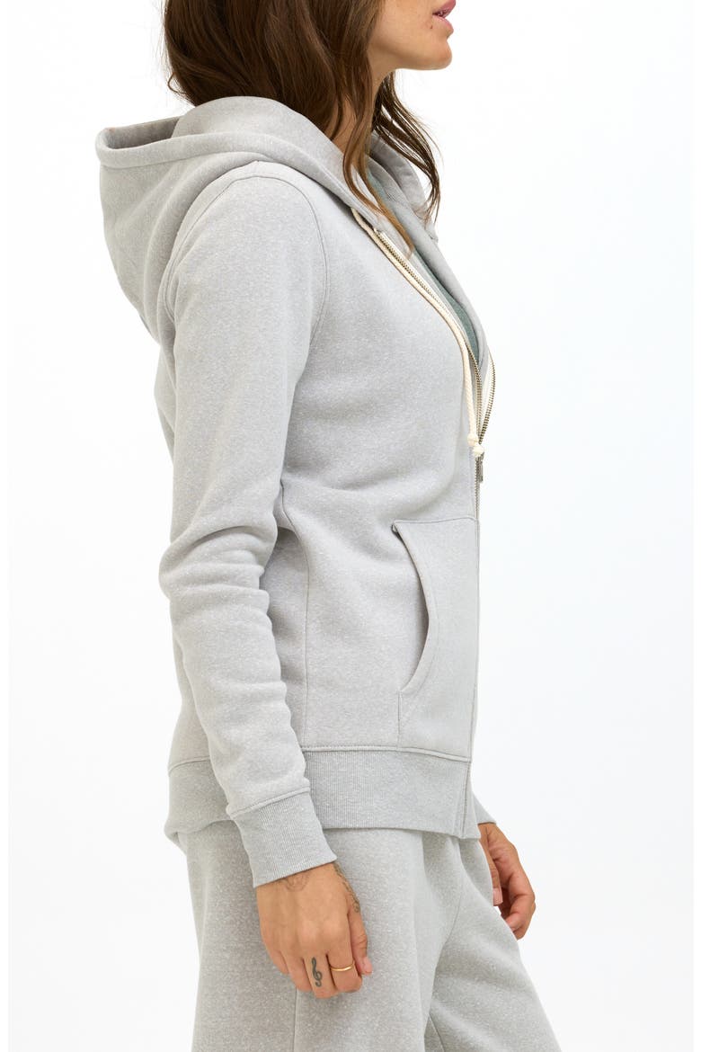 Full Zip Hoodie, Alternate, color, LIGHT HEATHER GREY