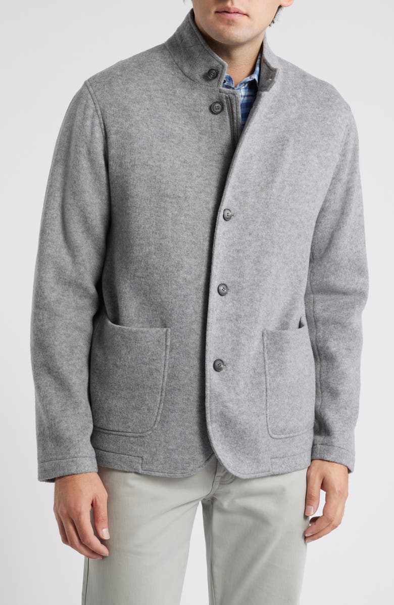 Peter Millar Crown Flex Wool Fleece Jacket, Alternate, color, 