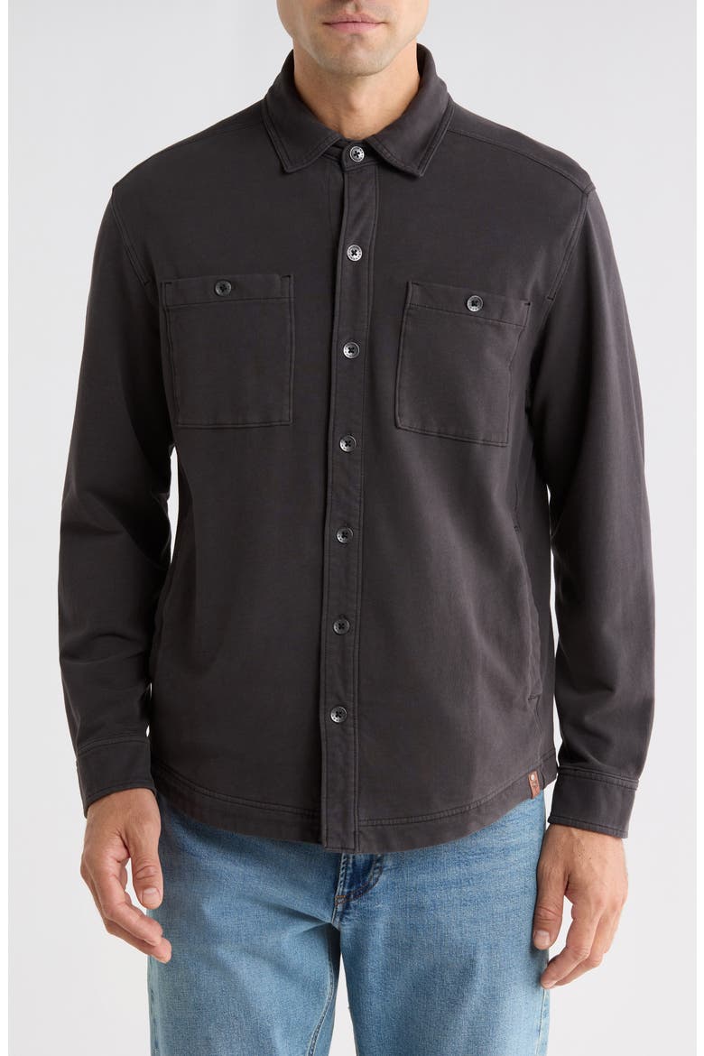 Ben and Terry Coastal Shirt Jacket, Alternate, color, COAL
