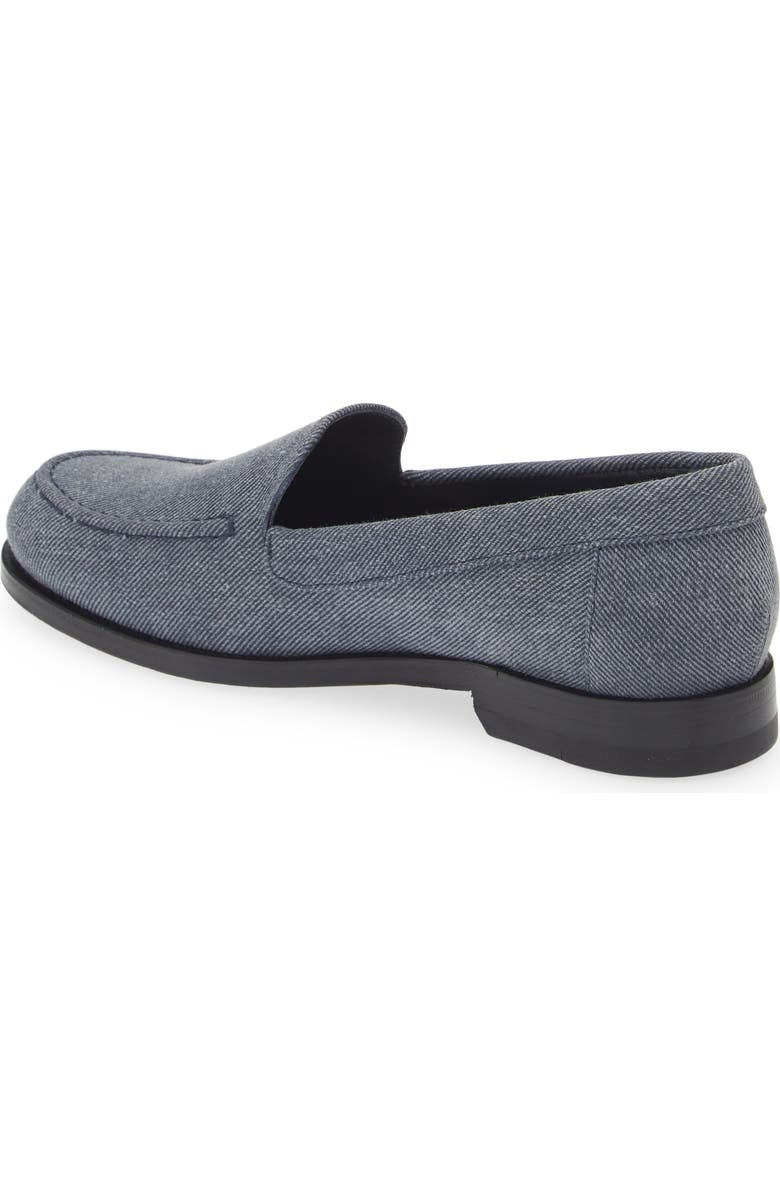 Manolo Blahnik Dineguardo Denim Moc Toe Loafer, Alternate, color,