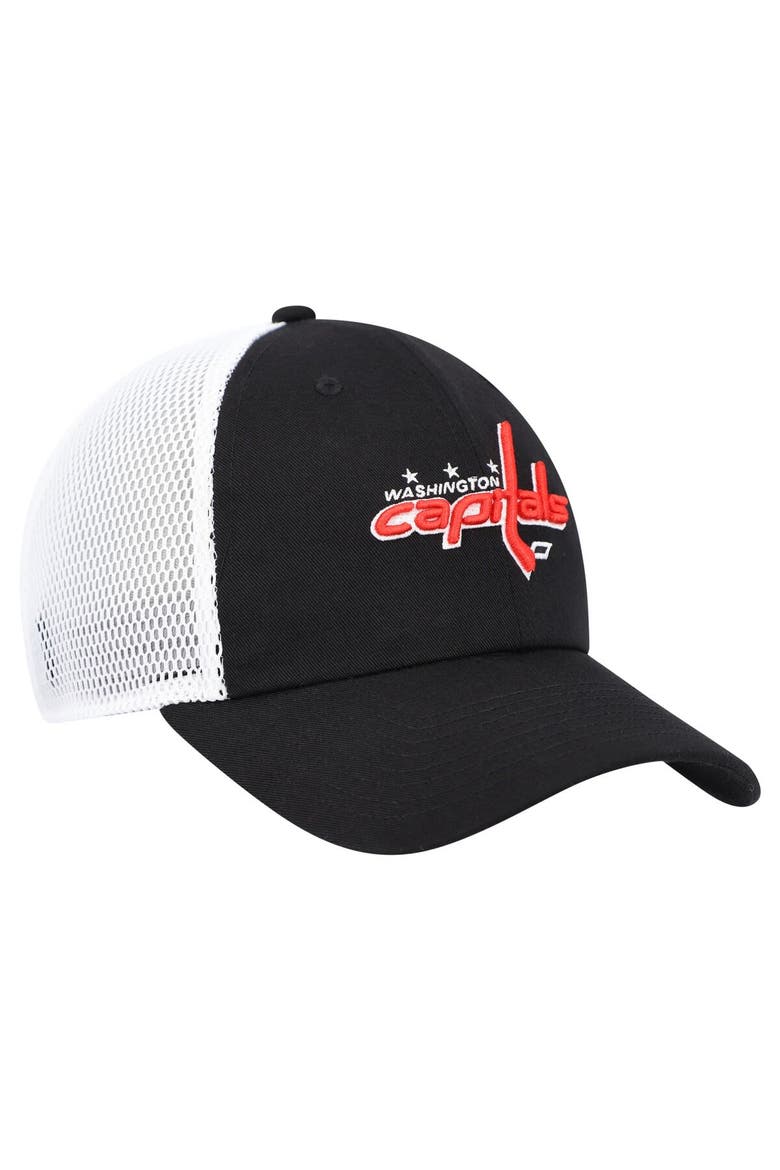 Men's adidas Black Washington Capitals Color Pop Trucker Adjustable Hat, Alternate, color, Black