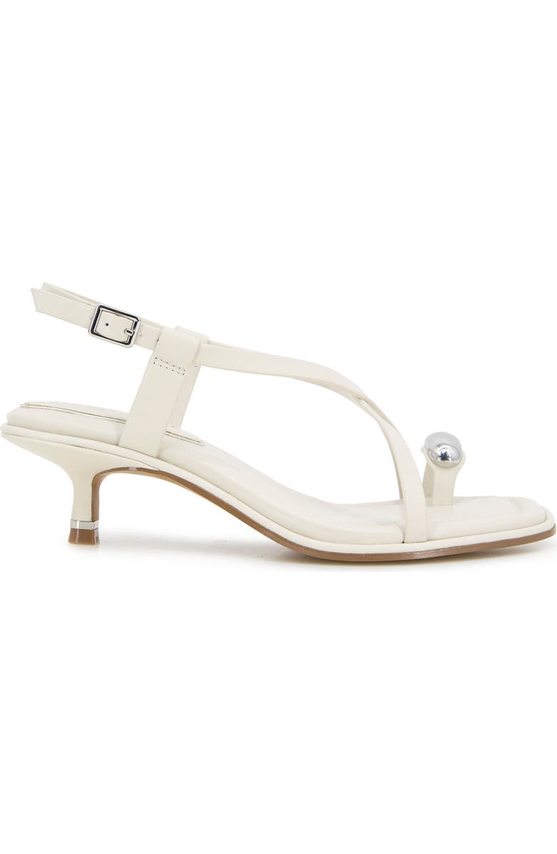 Kenneth Cole Geala Slingback Kitten Heel Sandal, Alternate, color, Cream Leather