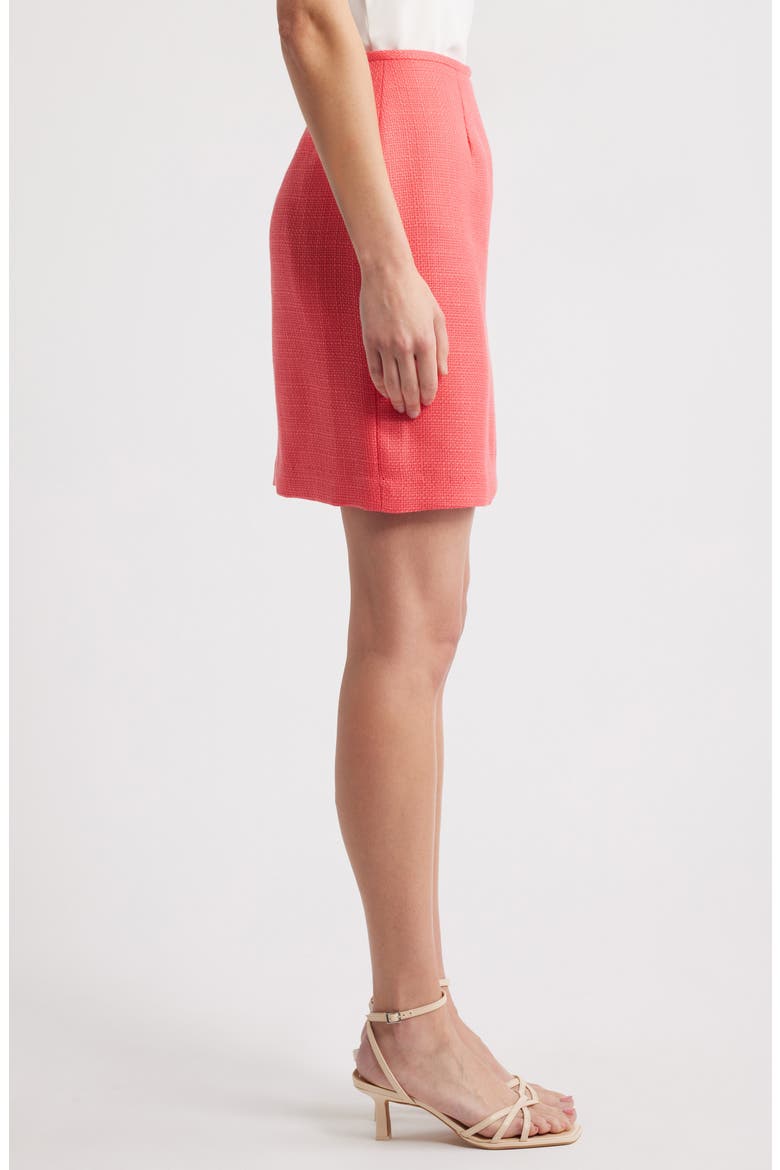 Bouclé Pencil Skirt, Alternate, color, SUNSET