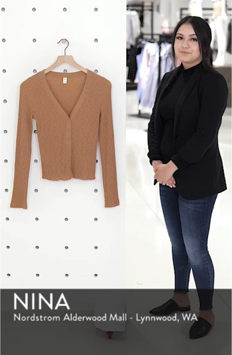 Slim Long Sleeve Button Cardigan, sales video thumbnail