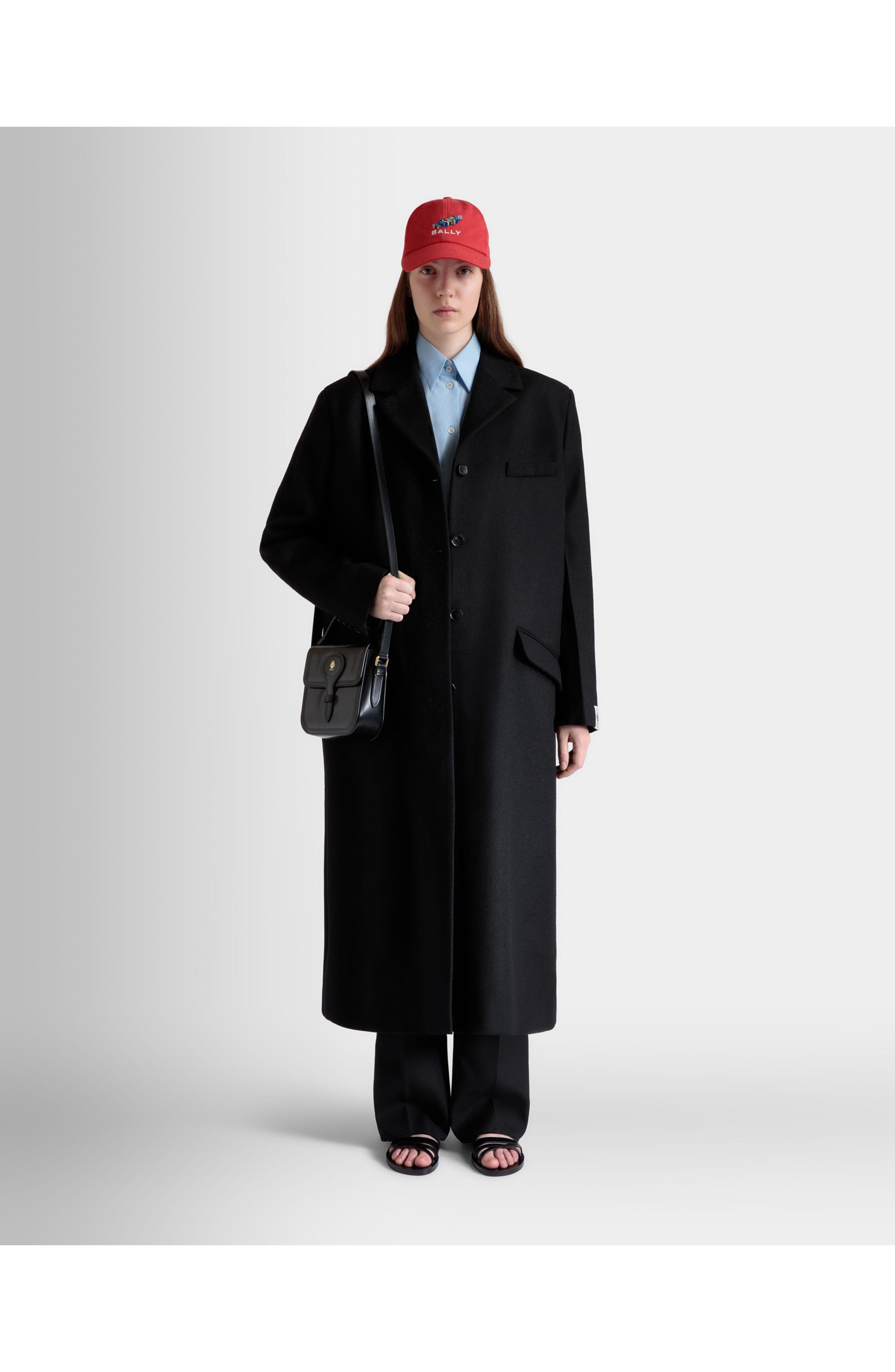 Bally Beckett Minibag In Brushed Leather, Alternate, color, Black