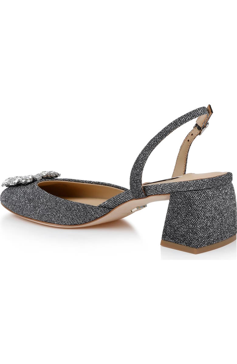 Badgley Mischka Collection Vivia Slingback Pump, Alternate, color, Pewter Glitter