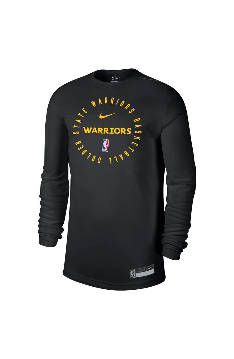 Nike Men's Nike Black Golden State Warriors 2024/25 Legend On-Court Practice Long Sleeve T-Shirt, Alternate, color, 