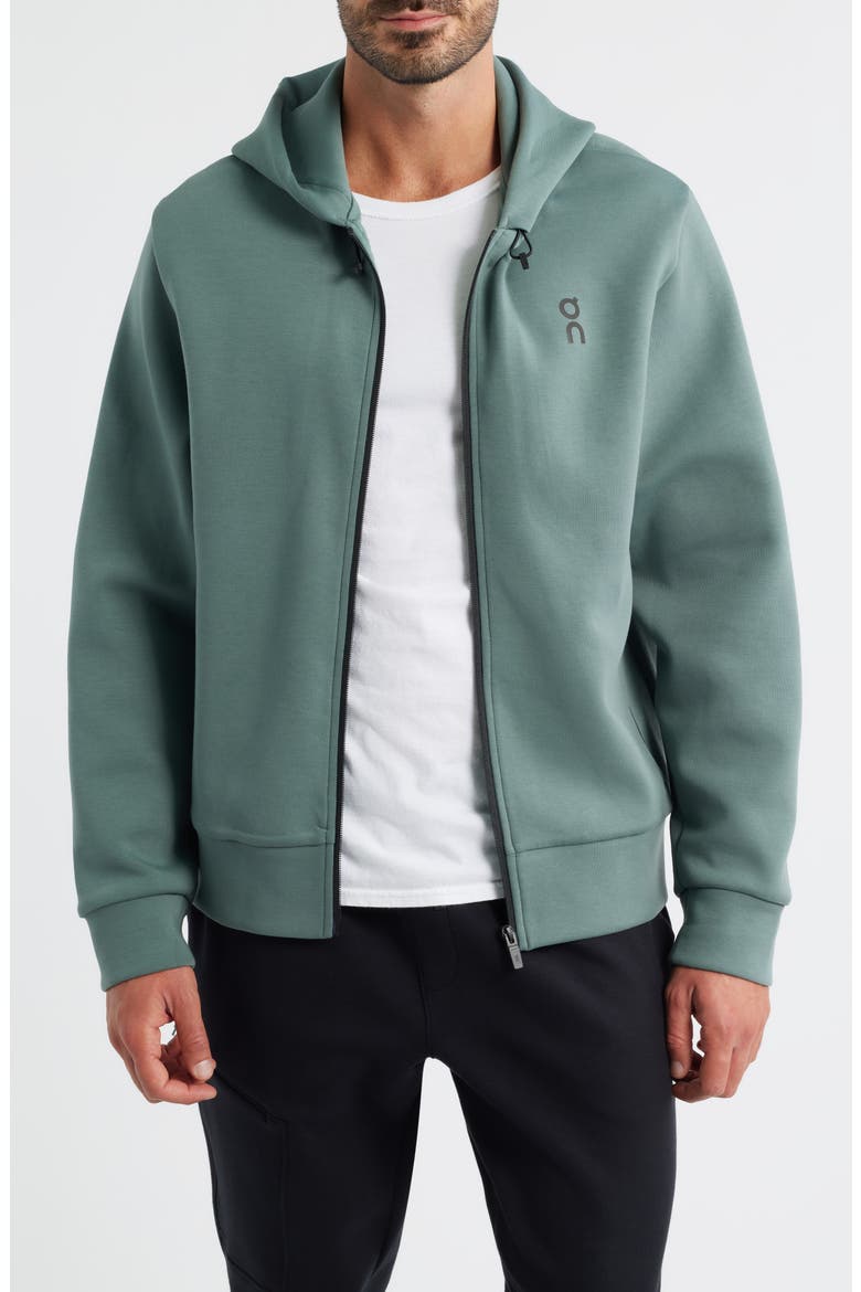 Focus Tech Zip Hoodie, Main, color, OLIVE