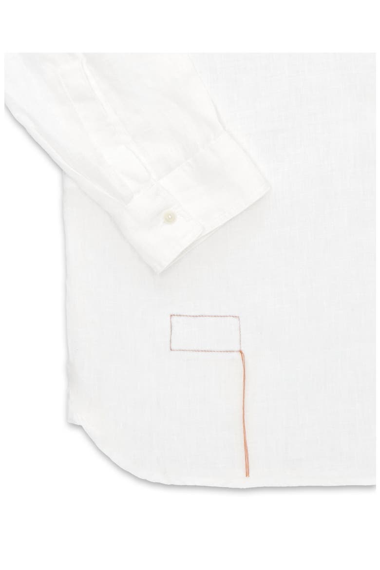 Work Linen Shirt, Alternate, color, WHITE