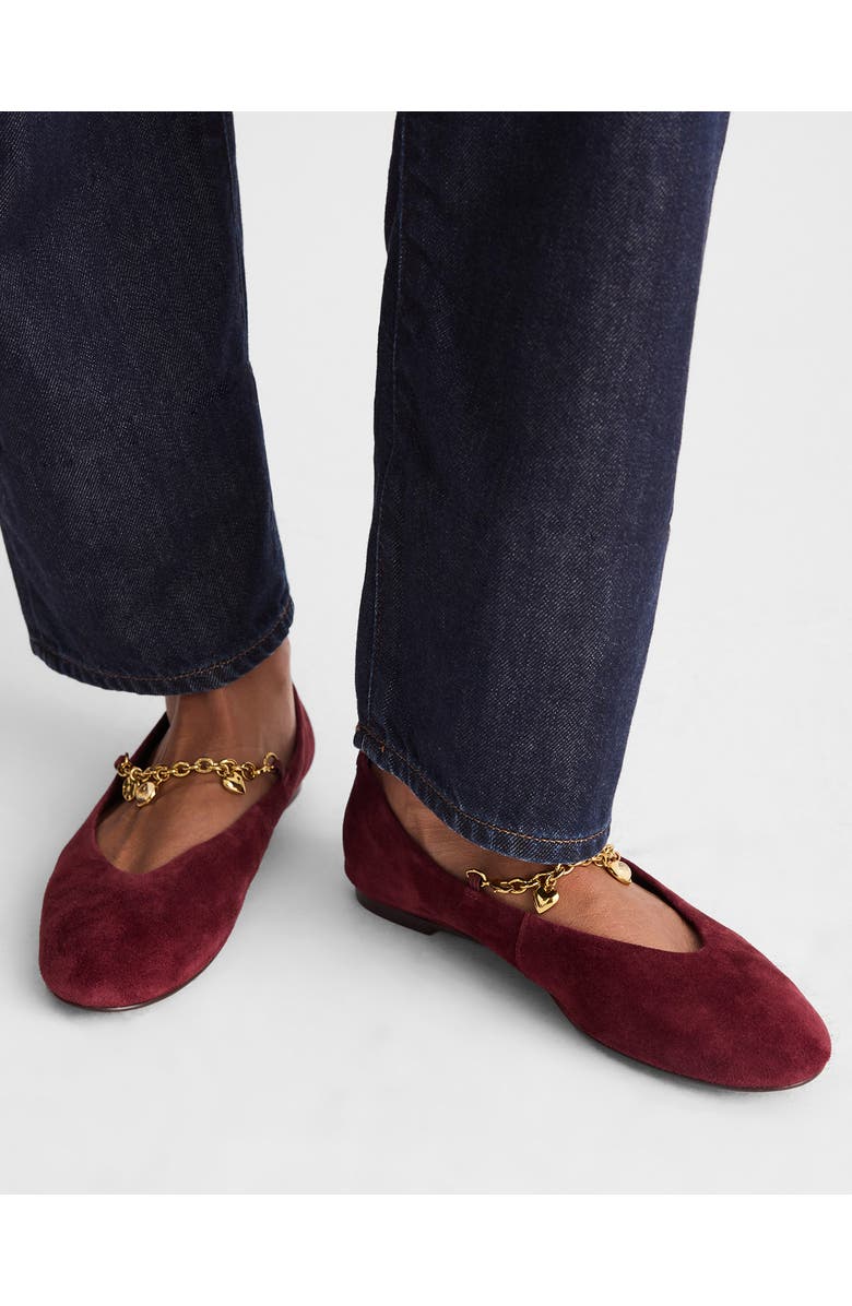 Madewell The Remy Mary Jane Flat, Alternate, color, Sangria