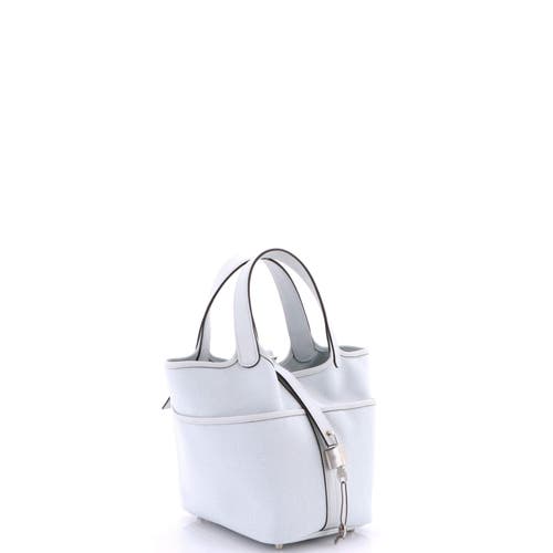 Pre-owned Hermes Hermes Cargo Picotin Lock Bag Canvas And Swift Pm
