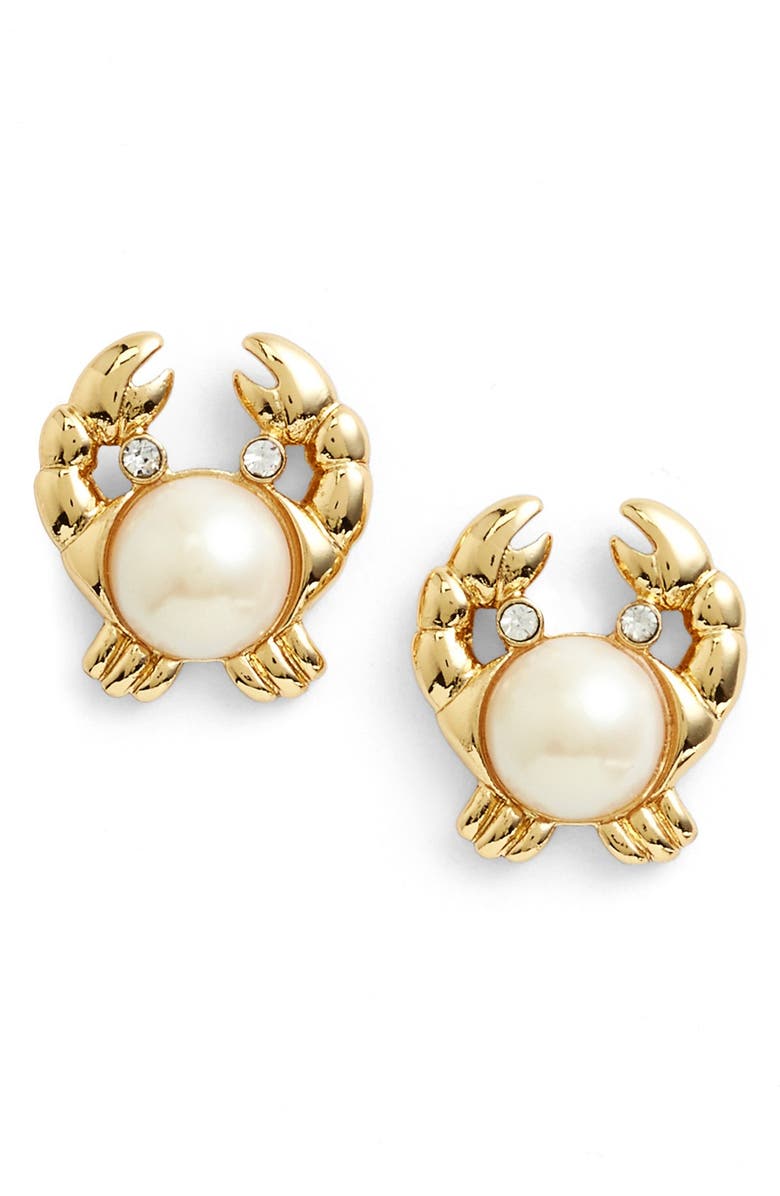 Kate Spade New York 'shore thing' crab stud earrings, Main, color,