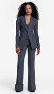 Smythe Wide Leg Cuffed Trouser