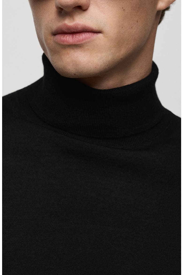 Wool Turtleneck Sweater, Alternate, color, BLACK